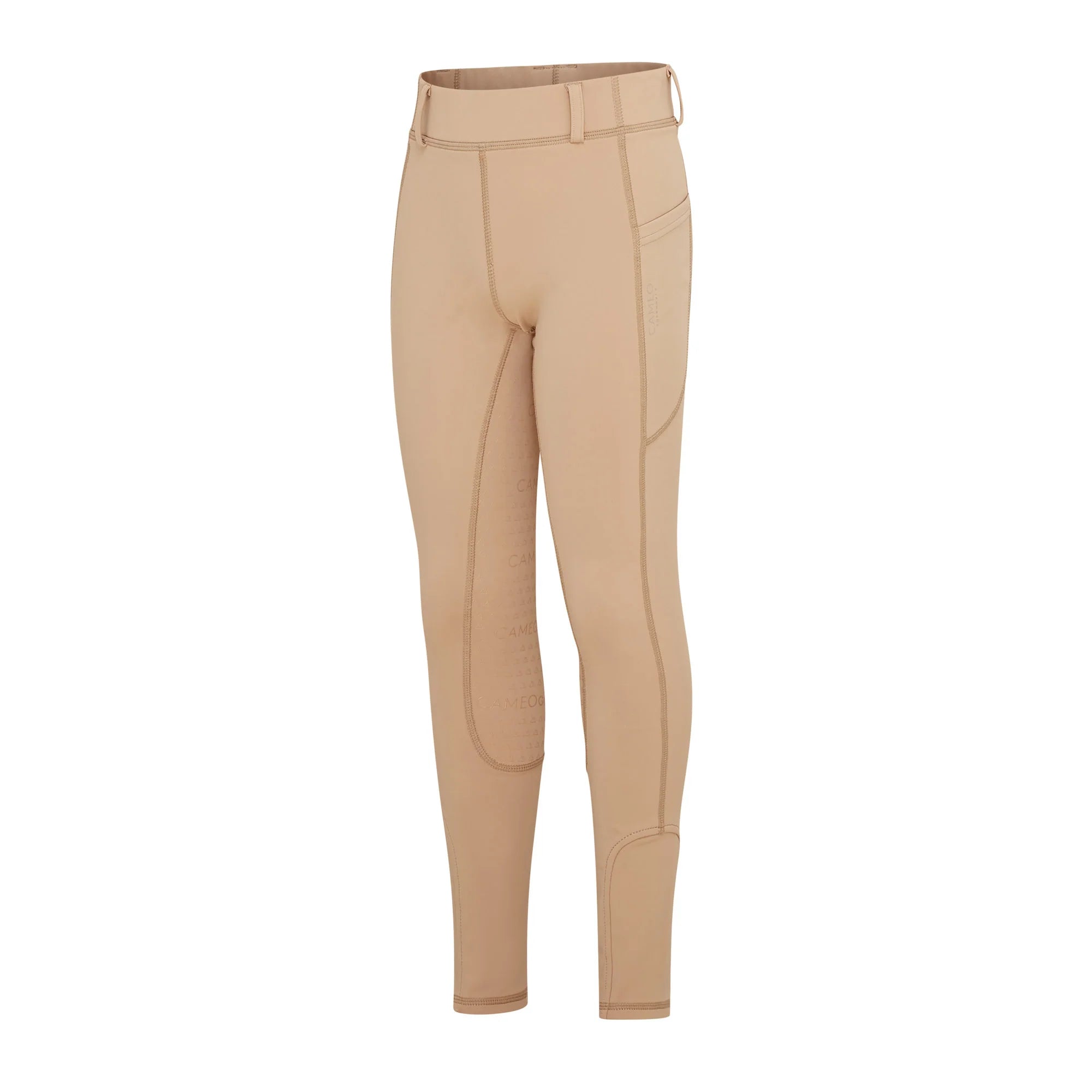 Cameo Junior Thermo Riding Tights Beige - Equestrian Winter Gear | Equiflair