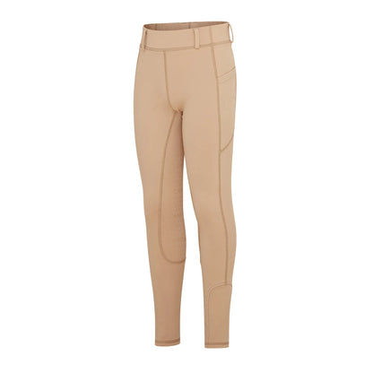 Cameo Junior Thermo Riding Tights Beige - Equestrian Winter Gear | Equiflair