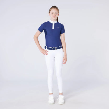 CAMEO Junior White ThermoDry Riding Tights: Equestrian Apparel for Girls, Kids Horse Riding Pants, Junior Clothing.