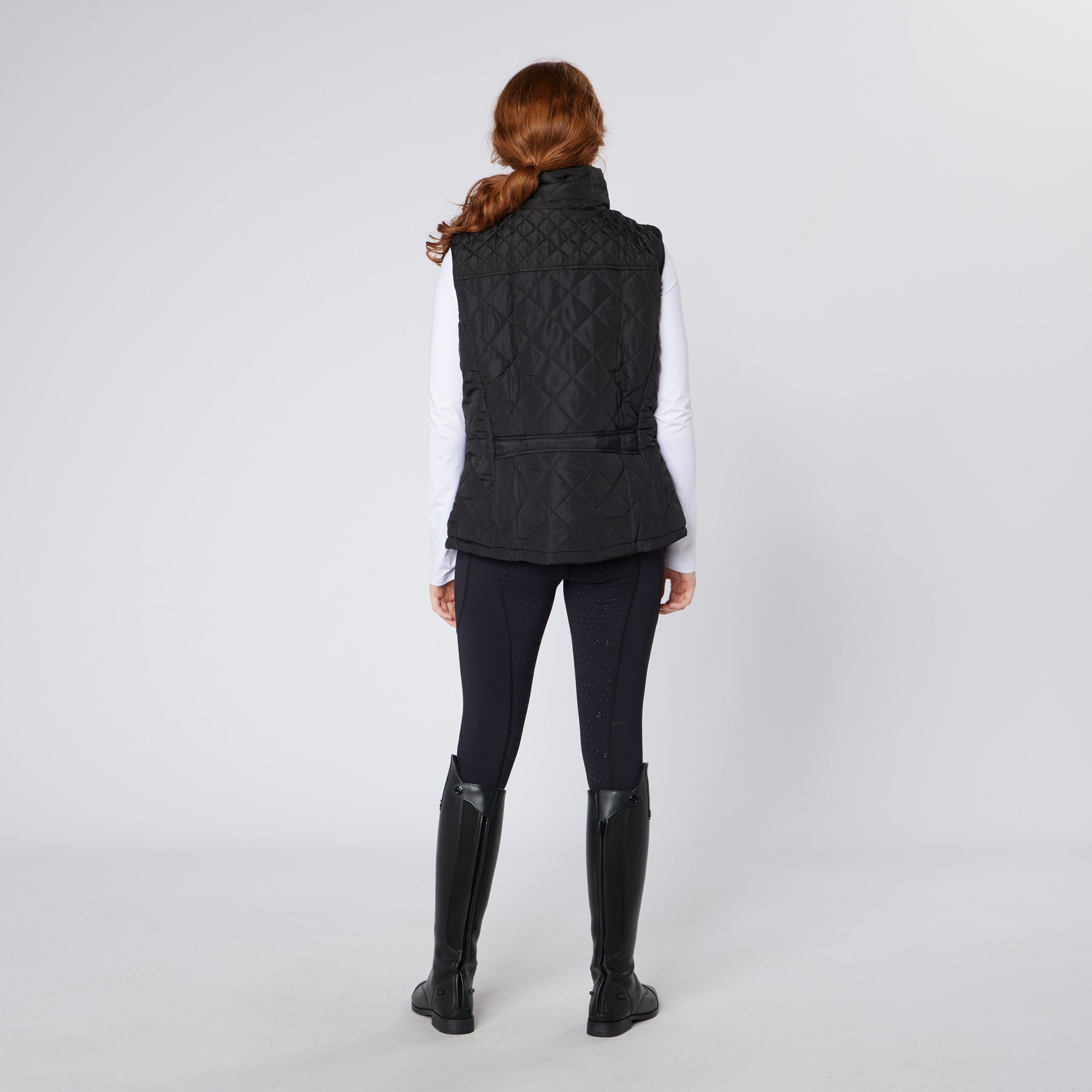 Cameo All Season Black Equestrian Gilet Vest | Quilted, Water Resistant | Perfect for Layering & Outdoor Activities | Equiflair