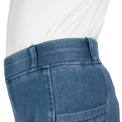 Cameo Junior Denim Riding Tights - Equestrian Performance Stretch Denim Leggings with Full Seat Grip & Belt Loops