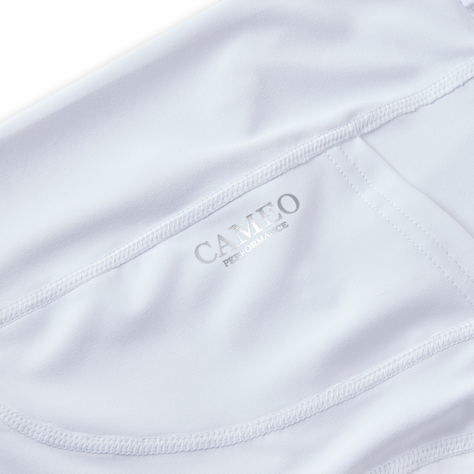 Cameo Junior Performance Tights Pale Grey - Equestrian Riding Tights with Silicone Grip for Secure Performance
