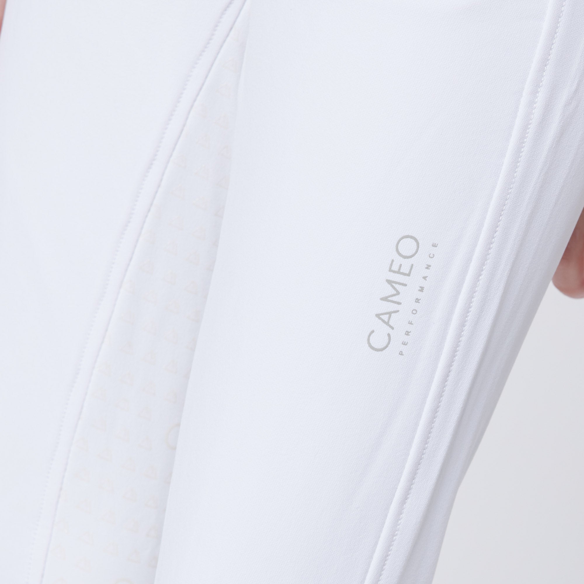 Cameo Performance Tights - Pale Grey Equestrian Riding Leggings with Grip & Comfort