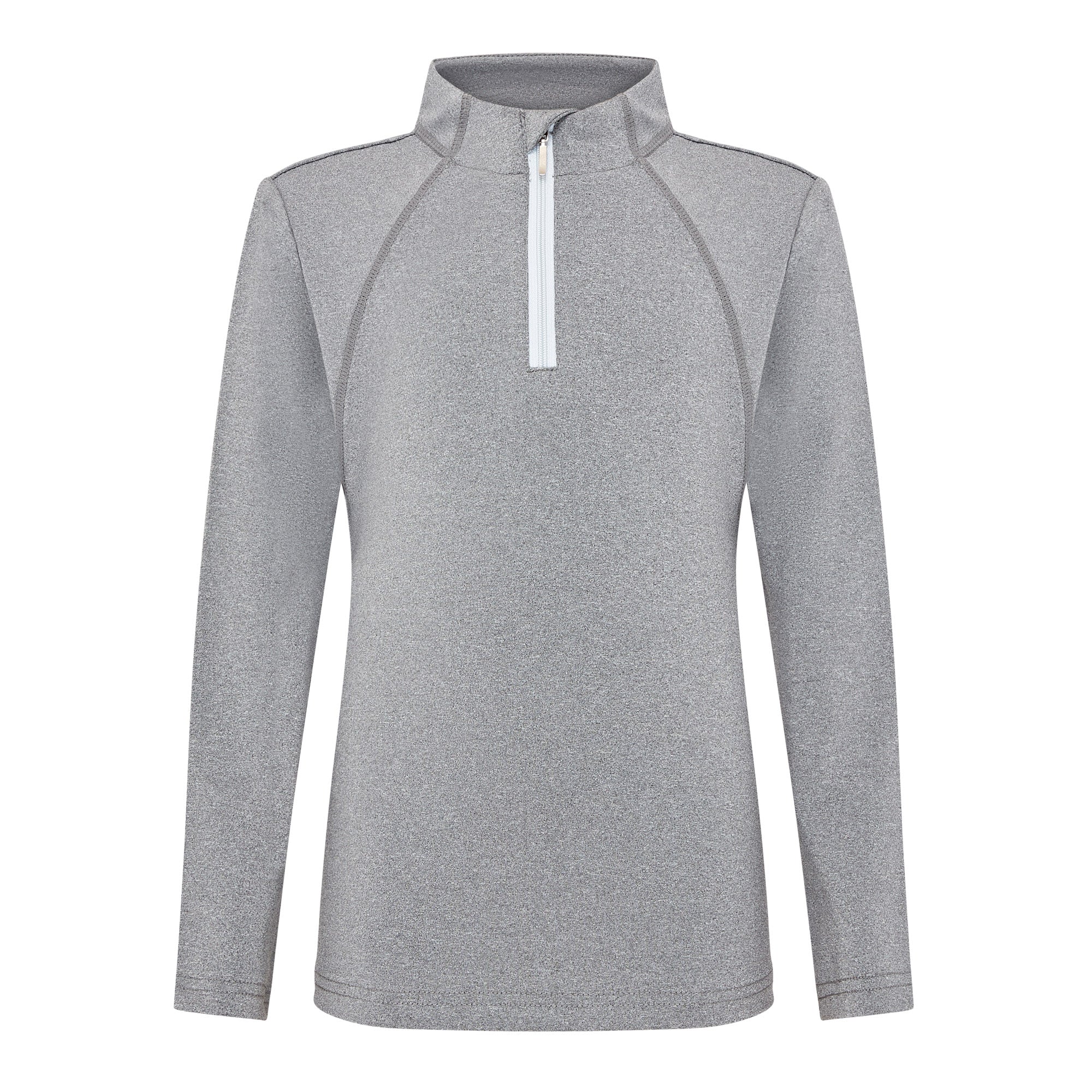 Junior Equestrian Baselayer - Teal Blue Riding Top, Long Sleeve Sport Shirt