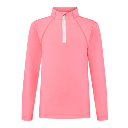 Pink Junior Baselayer Long Sleeve Shirt for Equestrian Use