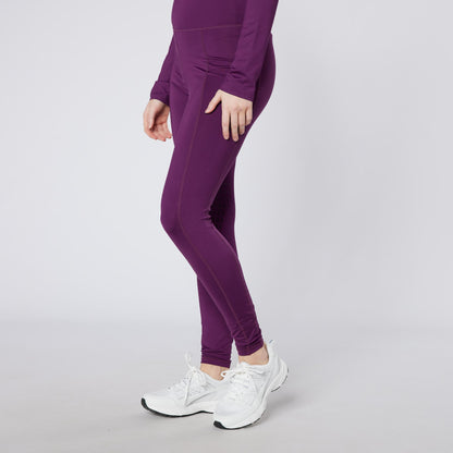 CAMEO CORE COLLECTION AUBERGINE TIGHTS - Ladies riding tights with phone pocket & CameoGrip - Equiflair