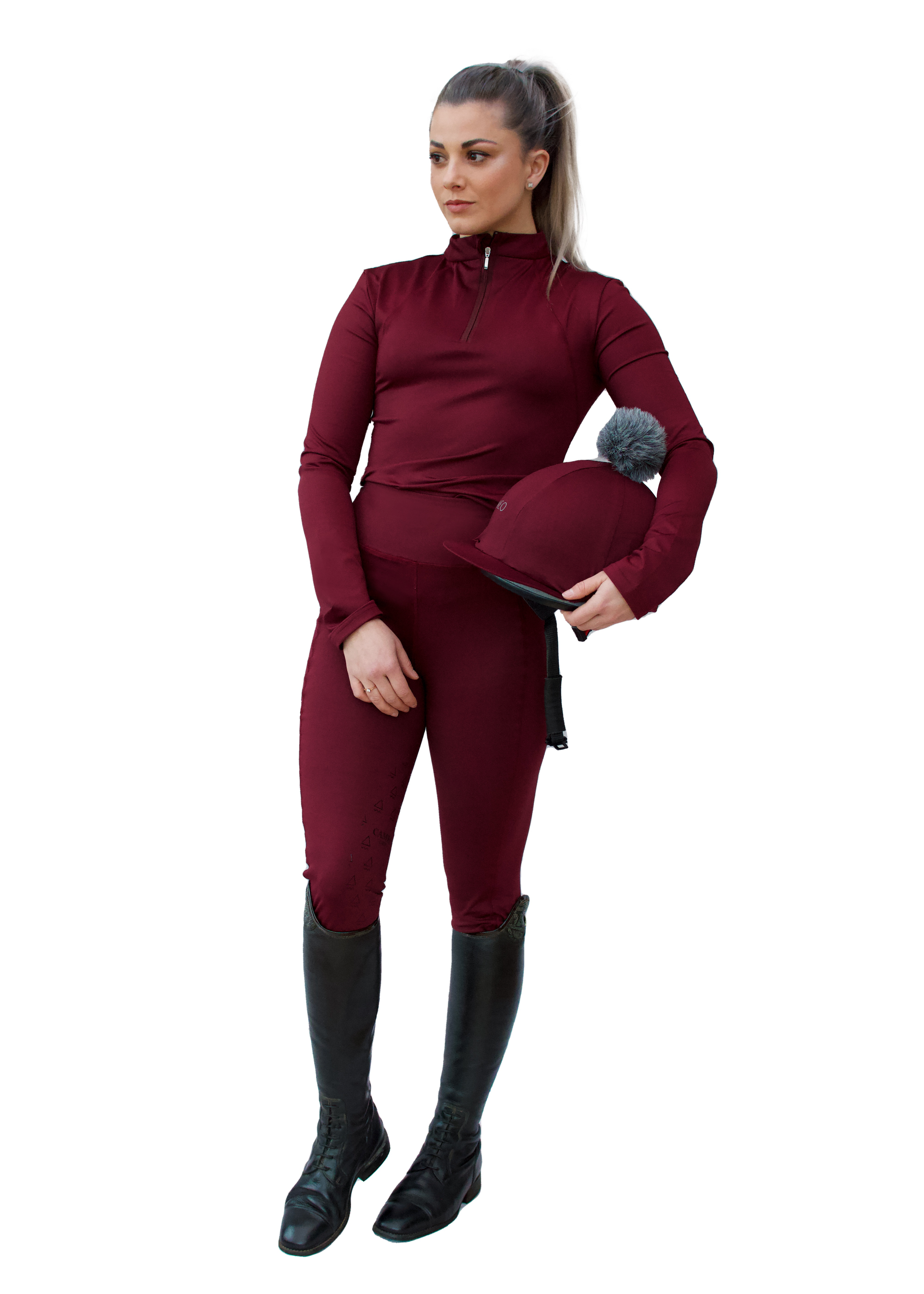 Cameo Core Crimson Riding Tights - Ladies Equestrian Apparel
