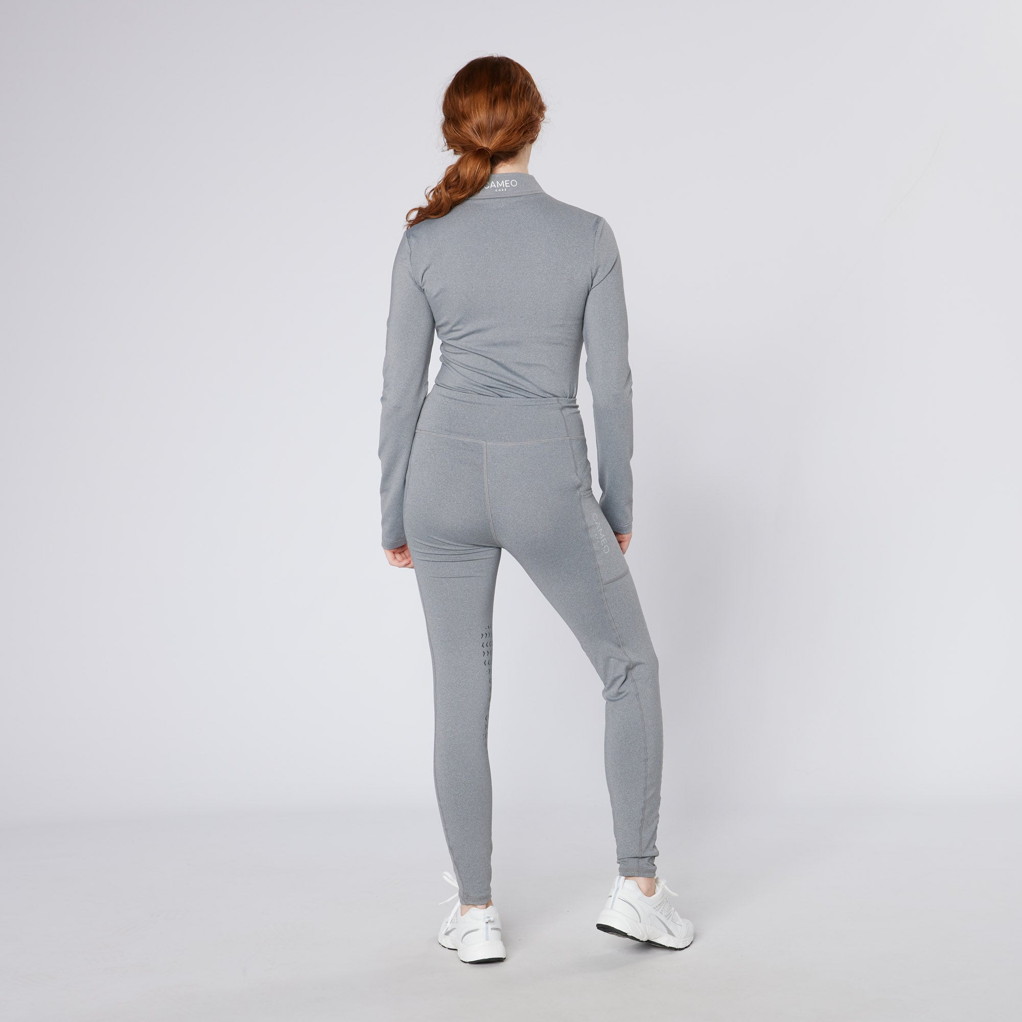 CAMEO CORE Riding Tights Marl: Women's Leggings, Silicone Grip, Phone Pocket - Equiflair