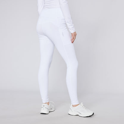 White Riding Tights | Cameo Core Collection Ladies Equestrian Leggings | Phone Pocket | Equiflair