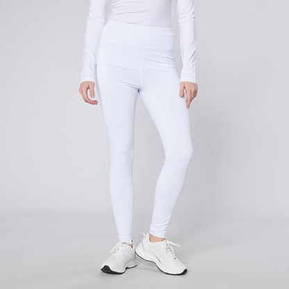 White Cameo Riding Tights for Women: Equestrian Leggings with Phone Pocket, Core Collection C415 | Equiflair