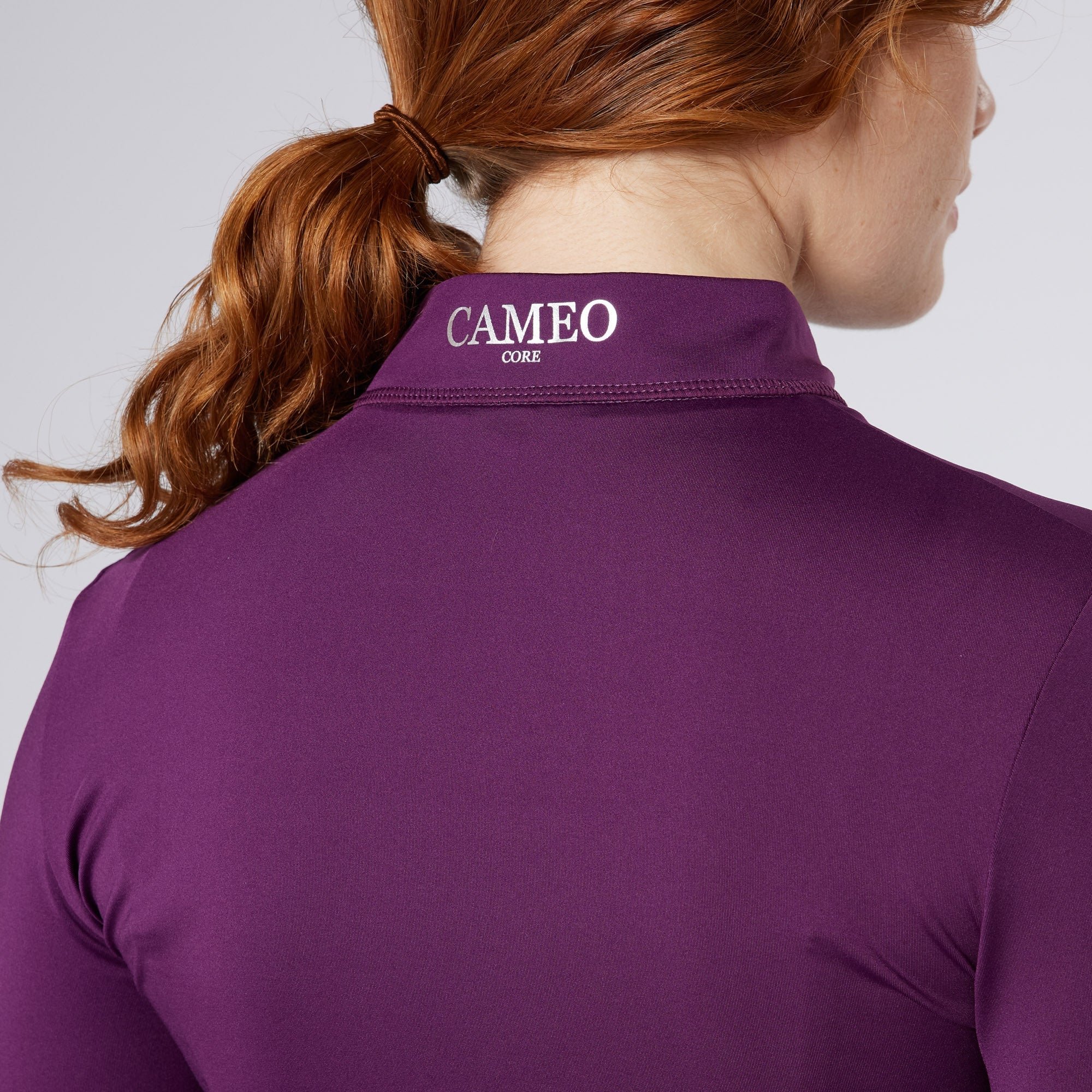 CAMEO BASELAYER AUBERGINE - Ladies Equestrian Riding Baselayer, Equiflair