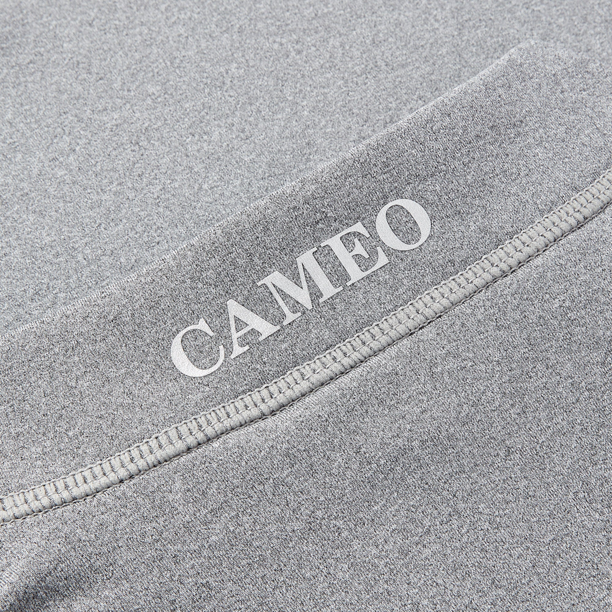 CAMEO BASELAYER MARL - Ladies Riding Baselayer, Marl Grey with CAMEO Logo - Equiflair Equestrian Apparel