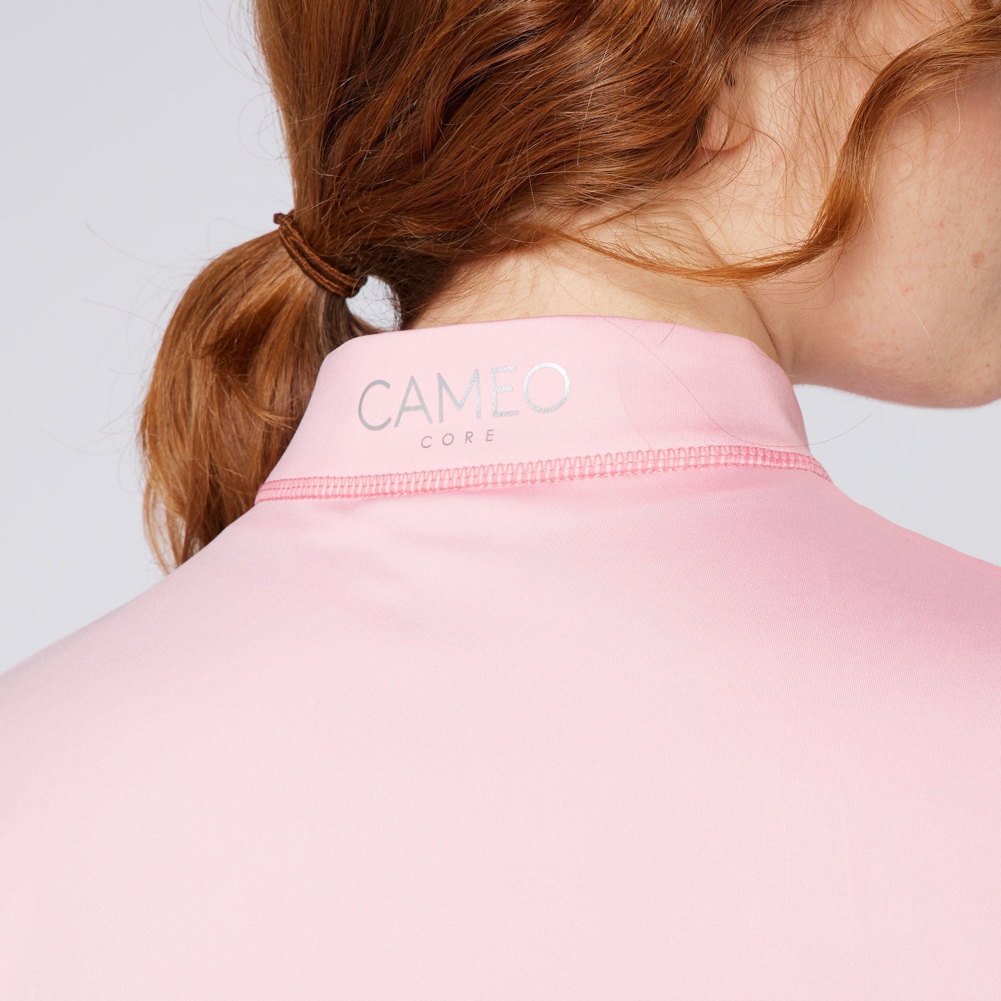 CAMEO BASELAYER PALE PINK. Ladies Riding Baselayer in Pale Pink, CameoTech fabric, Equestrian Apparel