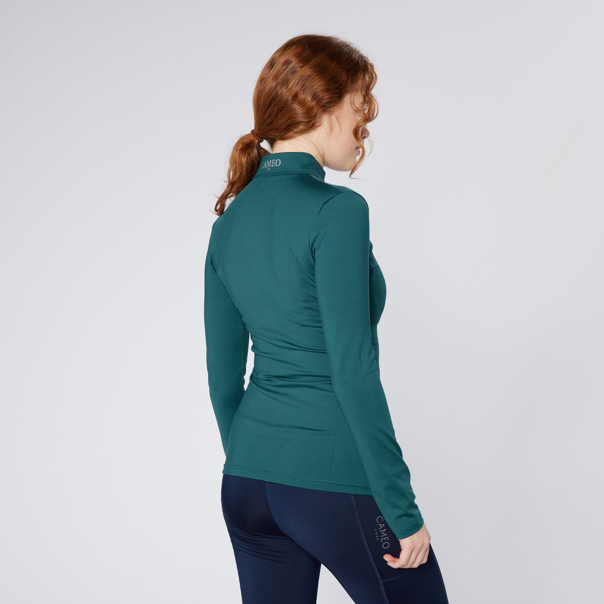 Teal Equestrian Baselayer | Ladies Long Sleeve Riding Top | CAMEO Core Collection