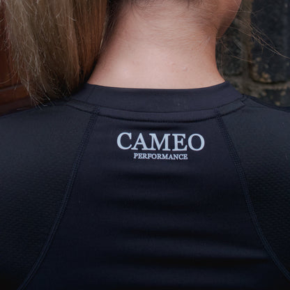 CAMEO PERFORMANCE Baselayer Black Equestrian Top | Equiflair Performance Shirt