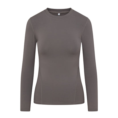 Charcoal Equestrian Baselayer | Long Sleeve Performance Shirt for Riding | Equiflair