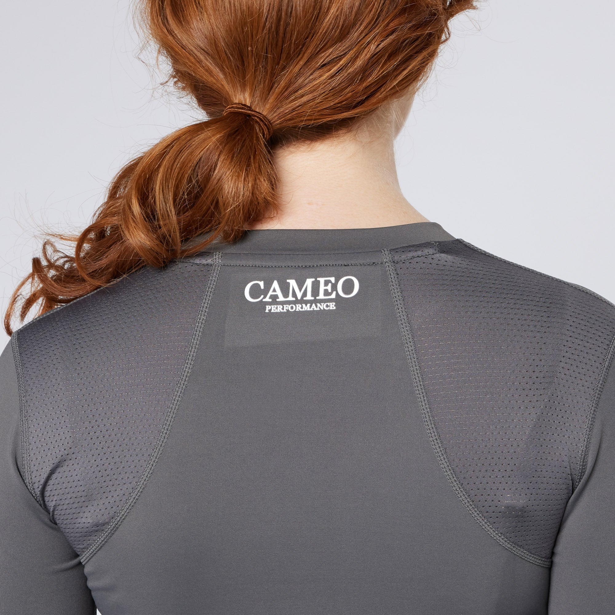 CAMEO PERFORMANCE BASELAYER CHARCOAL - Equestrian Riding Top, Technical Fabric, Breathable, Equiflair