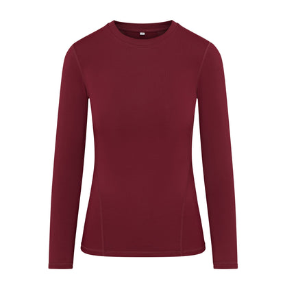 CAMEO PERFORMANCE BASELAYER PLUM - Equestrian Long Sleeve Shirt - Equiflair