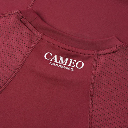 Cameo Performance Baselayer Plum: Equestrian Riding Apparel, Breathable & Wicking
