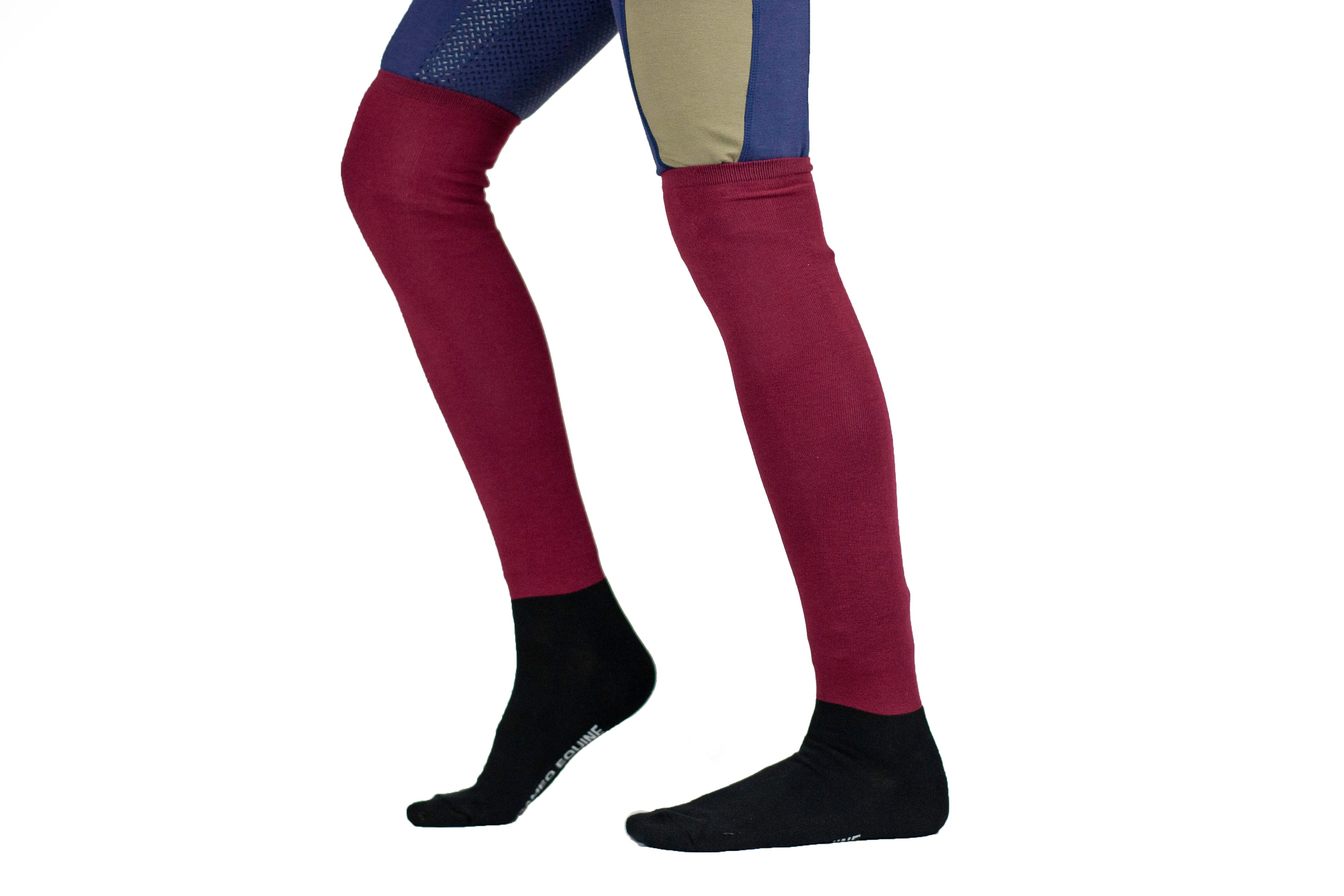 CAMEO MARMADUKE PLUM Socks: Equestrian riding socks with padded sole, moisture wicking. Shop Equiflair for comfort & style!