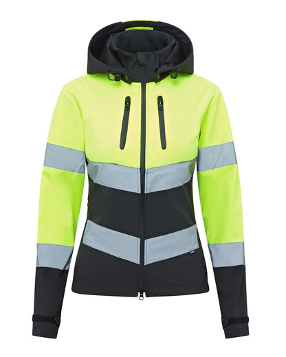 CAMEO Yellow Hi Viz Riding Jacket: Water Repellent, Reflective, Safety Outerwear.