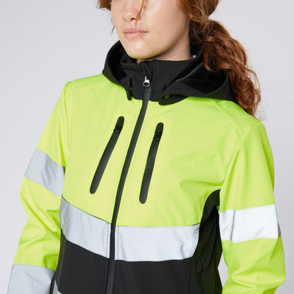 Hi Viz Riding Jacket - Water Repellent, Reflective, Yellow - Equiflair