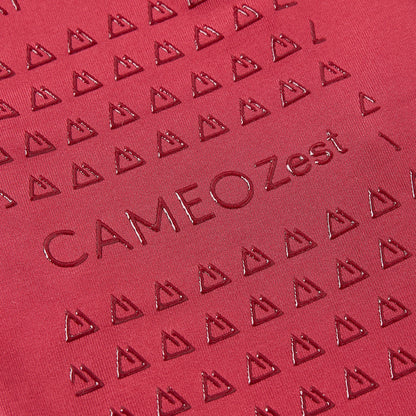 Cameo Zest Junior Riding Tights - Red Pattern, Silicone Seat - Equiflair