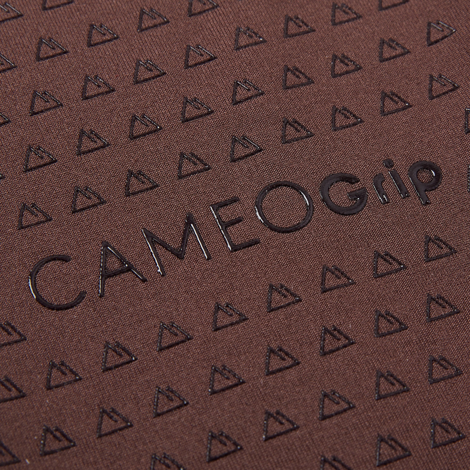 CAMEO Junior Winter Riding Tights Brown Fabric Detail | CAMEOgrip Pattern