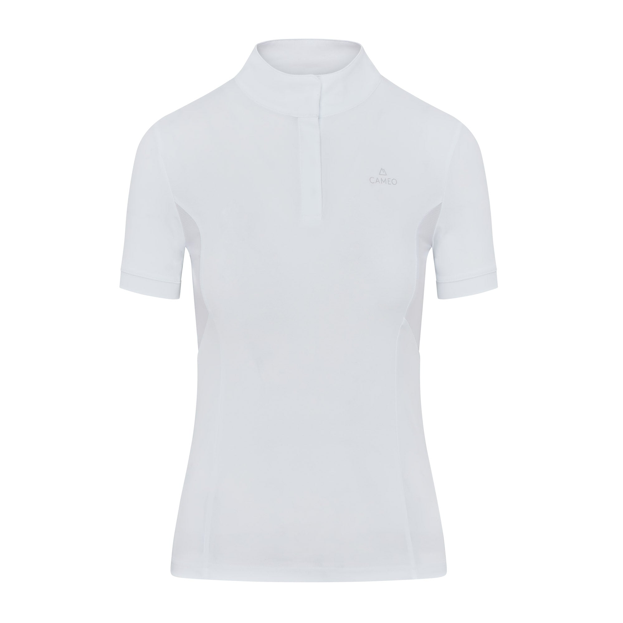 CAMEO Charlotte White Equestrian Show Shirt - Technical, Breathable, Competition Apparel