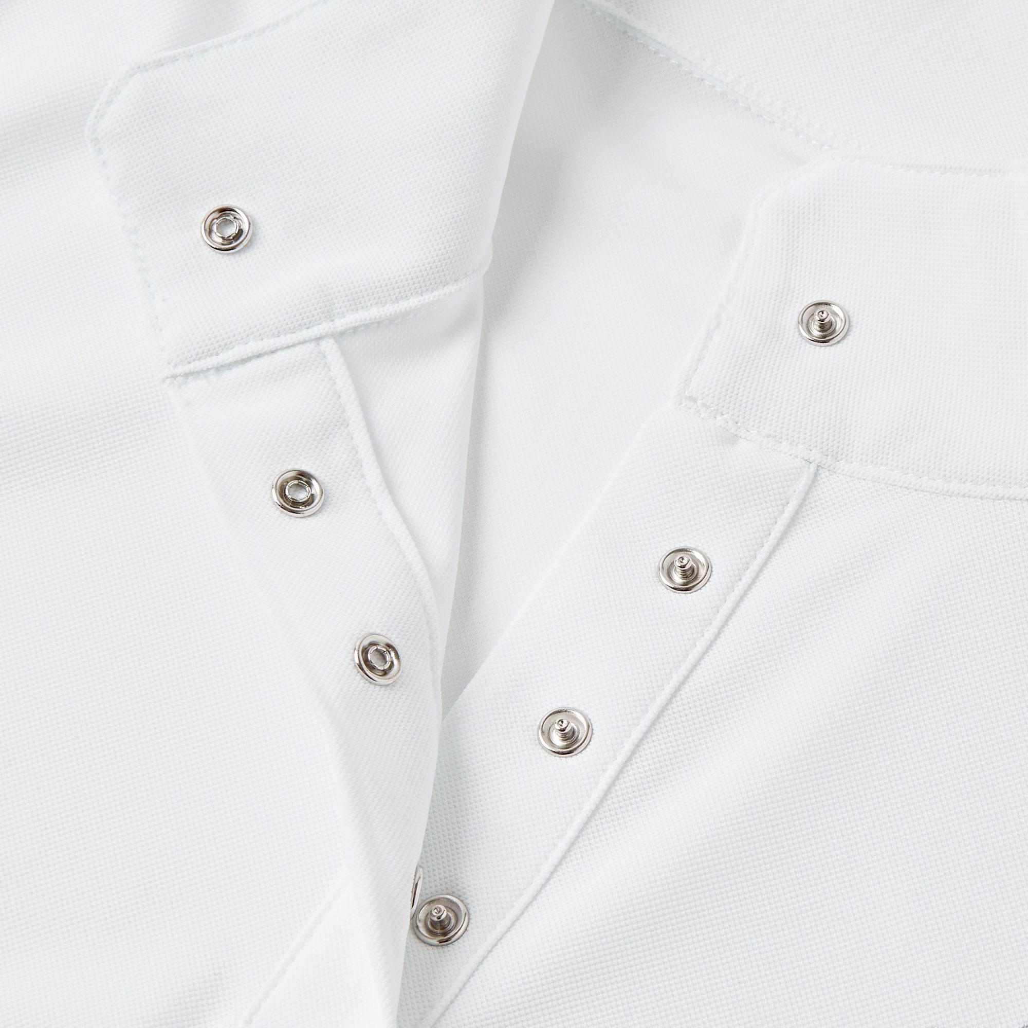 Equiflair Cameo Charlotte White Show Shirt: Technical, Breathable, Lightweight Snap-Front Competition Apparel