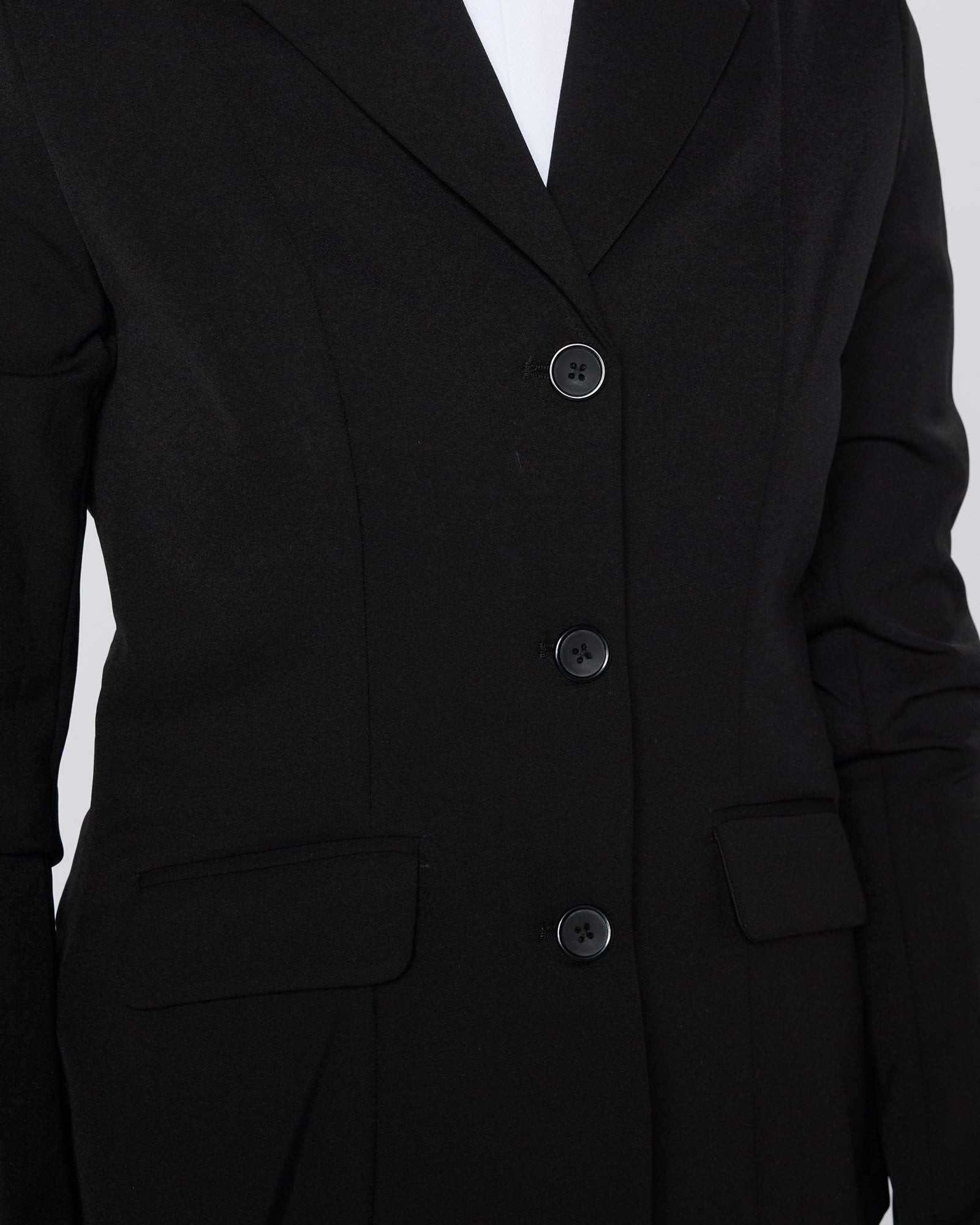 Cameo Ada Navy Show Jacket for Equestrian Competition | Fitted Stretch Riding Coat
