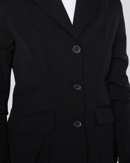 Cameo Ada Navy Show Jacket for Equestrian Competition | Fitted Stretch Riding Coat