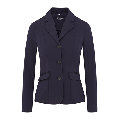 CAMEO ADA Show Jacket - Navy Blue Equestrian Competition Jacket for Women - Stretch Fitted