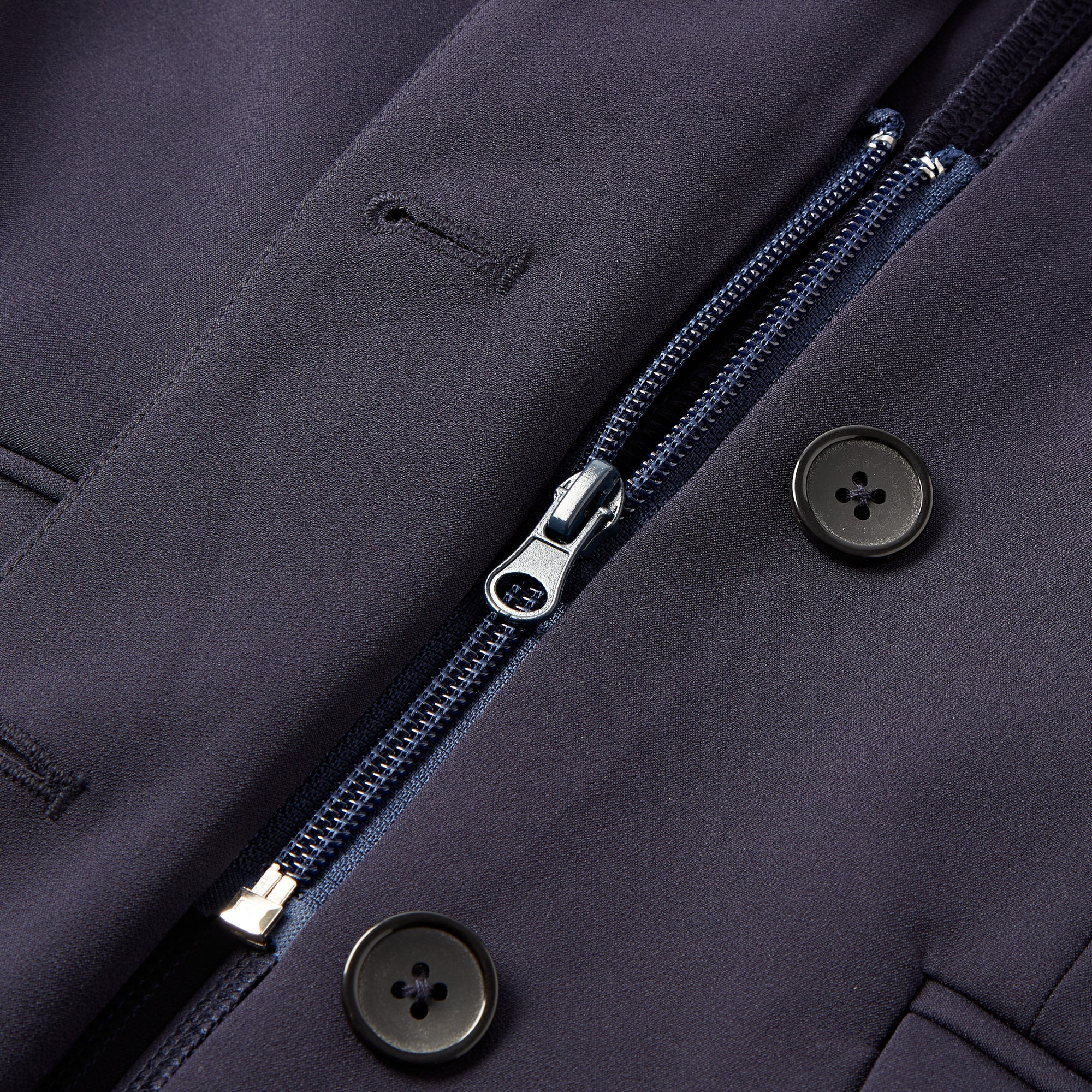 Equiflair CAMEO ADA Navy Show Jacket: Zip Front, Fitted Equestrian Riding Jacket for Women