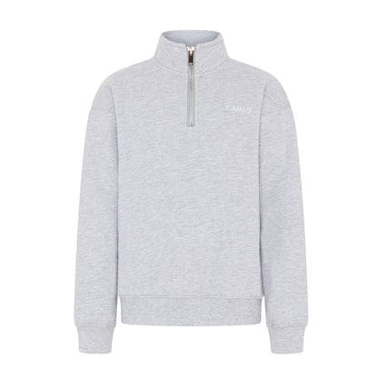Grey Cameo Mid Layer Sweatshirt with Zipper | Equiflair