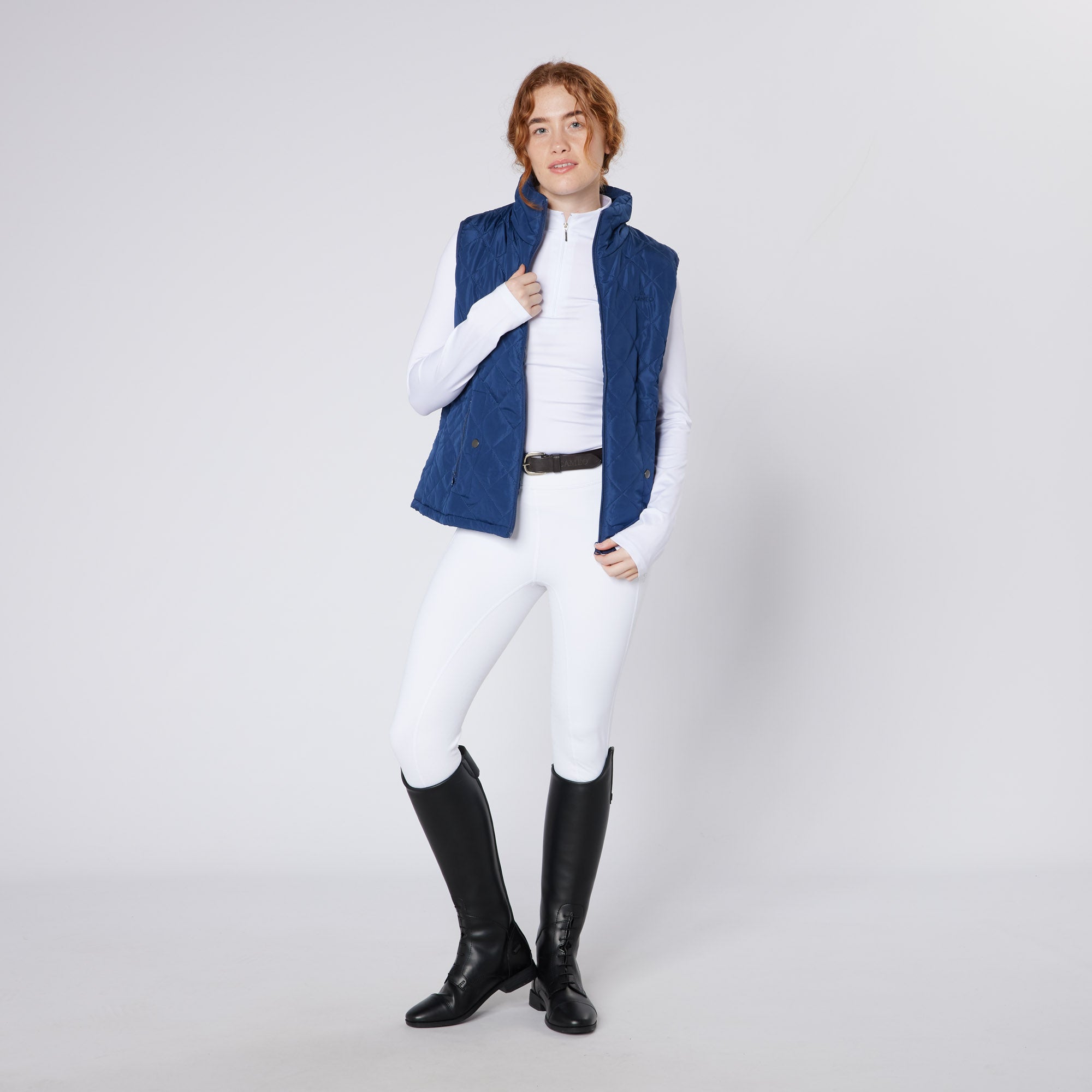 CAMEO ALL SEASON GILET NAVY - Stylish Equestrian Vest for Women | Equiflair