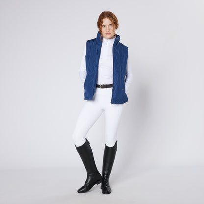 CAMEO Equestrian Gilet Navy - Women's Water Resistant Vest Equiflair