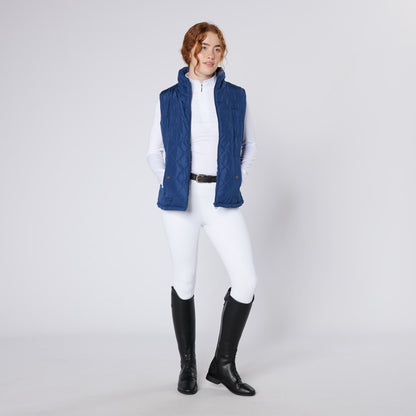 Equestrian Riding Vest - CAMEO All Season Navy Gilet for Women | Equiflair