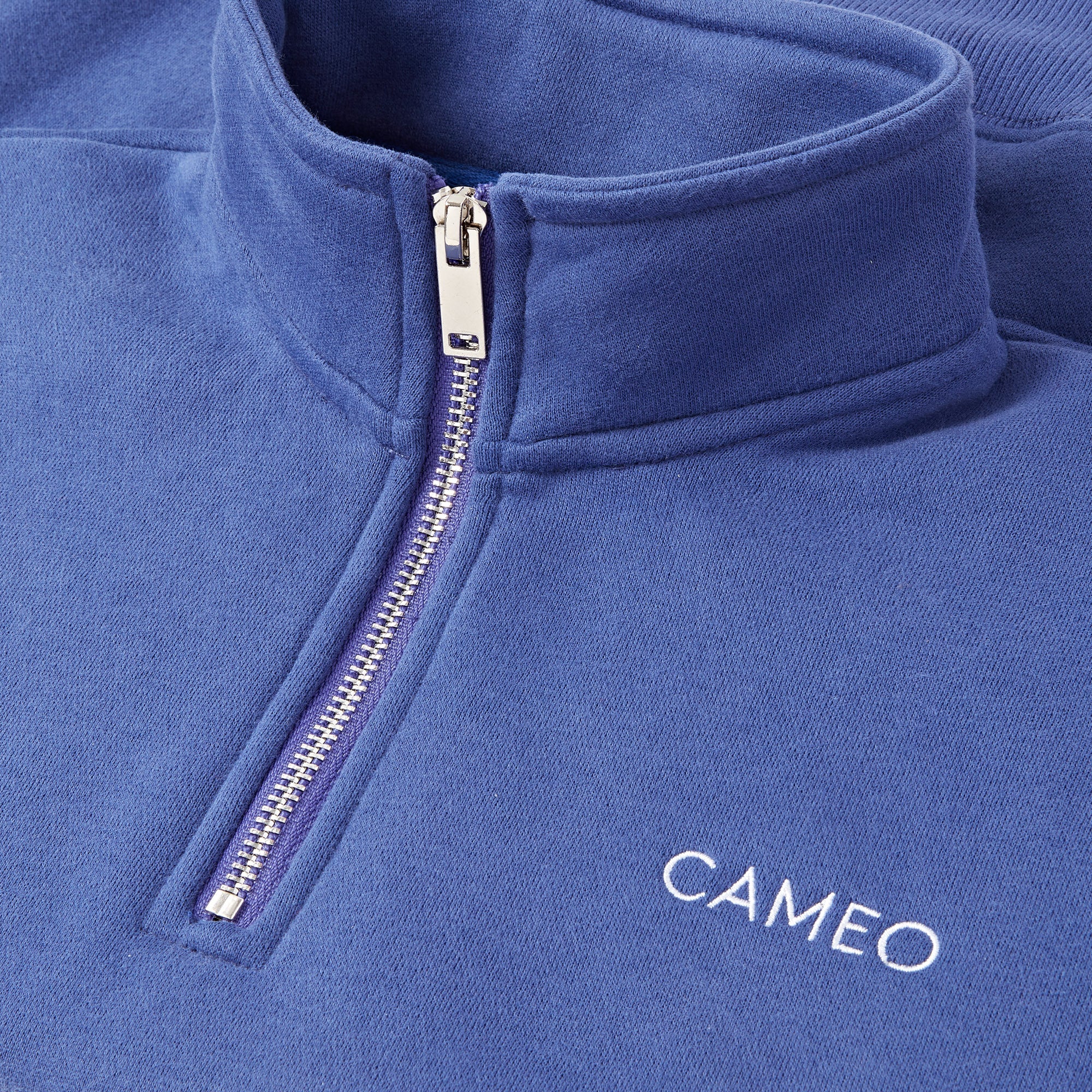 CAMEO JUNIOR Royal Blue Sweatshirt - Mid Layer Quarter Zip Equiflair. Cozy Sports Apparel.
