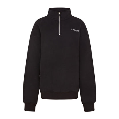 CAMEO Junior Black Mid Layer Sweatshirt - Equiflair Equestrian Apparel