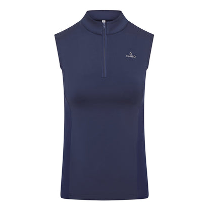 CAMEO Summer Sleeveless BaseLayer Navy Equiflair | Women's Equestrian Sportswear | Performance Top | Riding Apparel