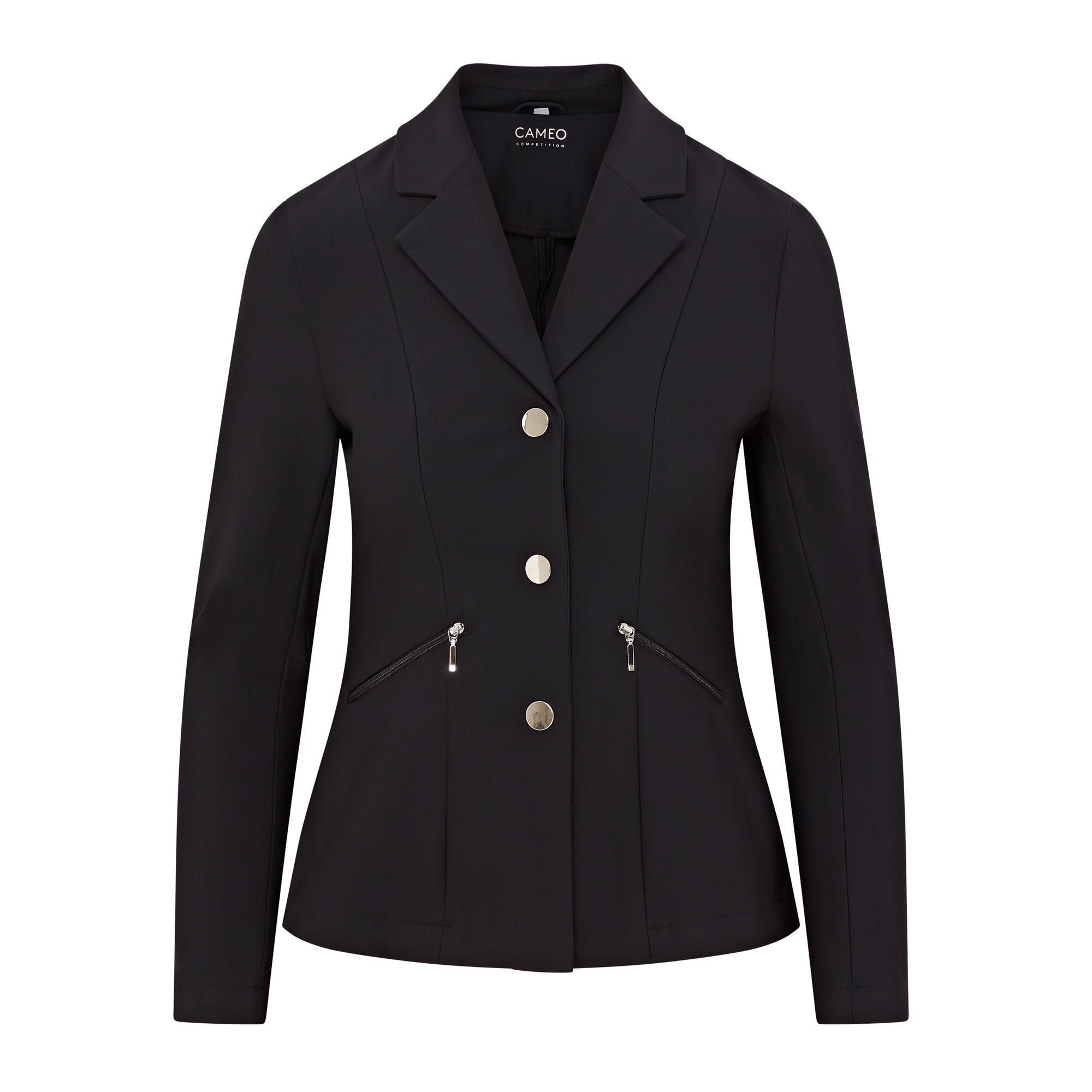 CAMEO Aspire Black Equestrian Riding Jacket - Tailored Show Jacket For Horse Shows, Competition Attire