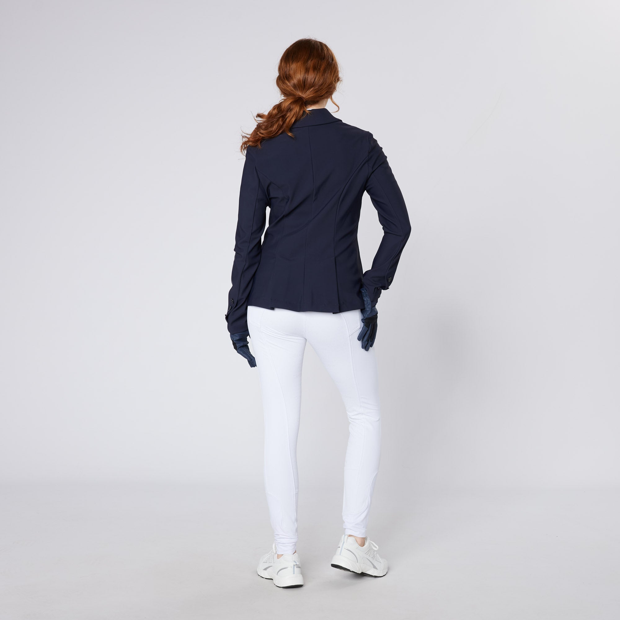Cameo Aspire Navy Show Jacket: Equestrian Competition Apparel for Women - Show Ready Style