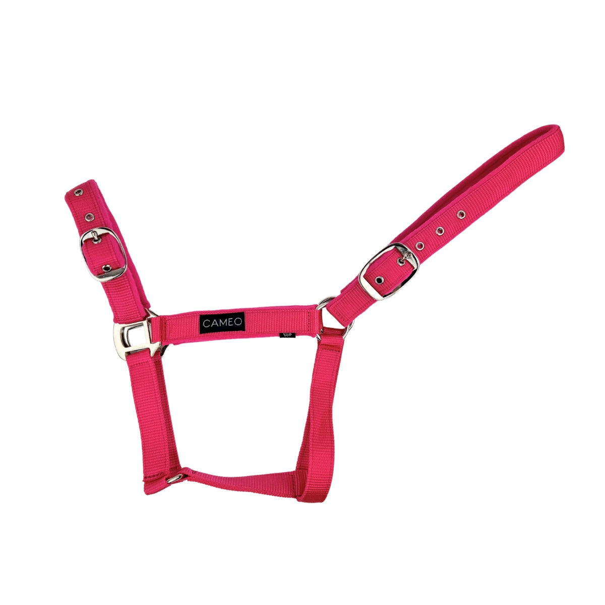 CAMEO Pink Padded Horse Halter - Adjustable Headcollar for Comfort and Control