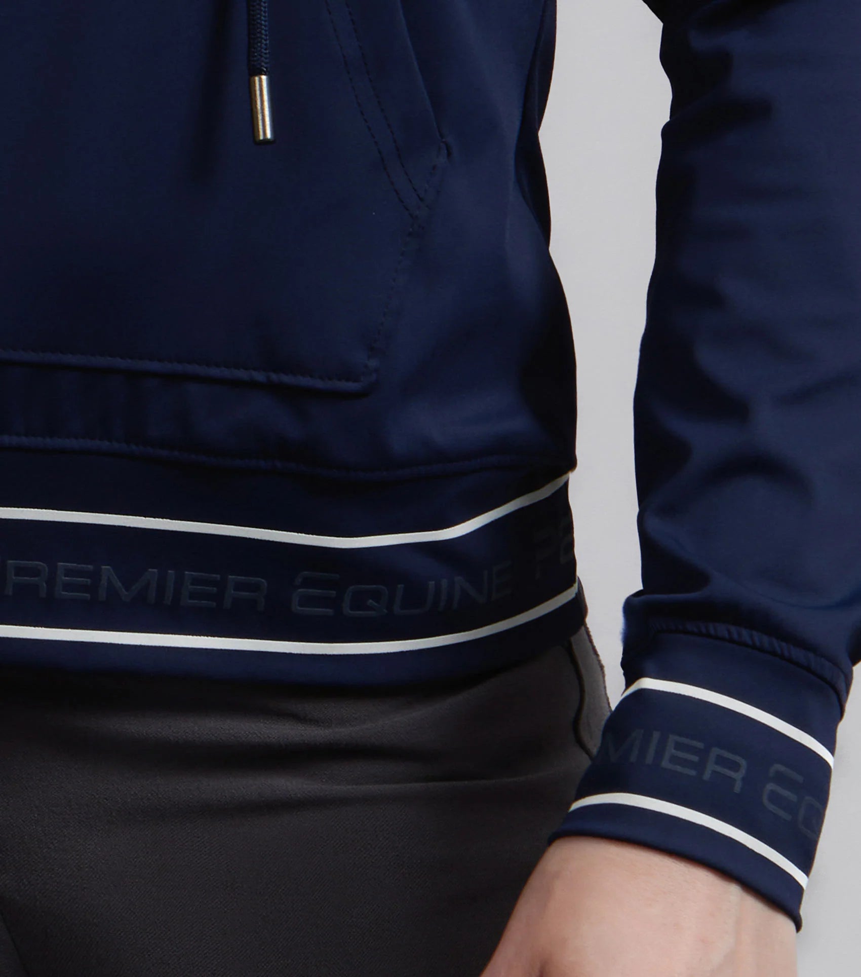 Premier Equine Cadenza Navy Riding Hoodie: Technical, Lightweight Equestrian Apparel for Women | Equiflair