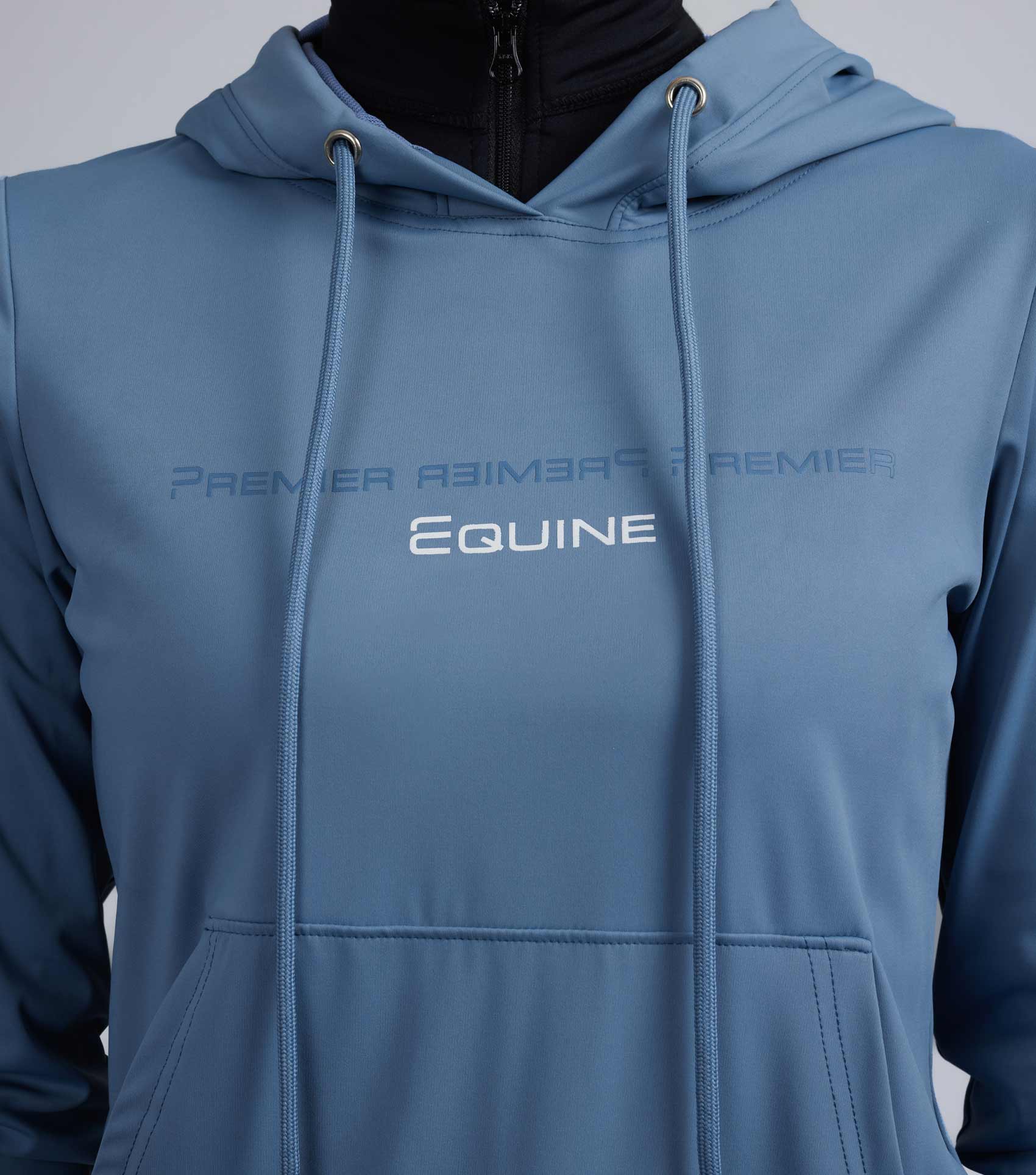 PREMIER EQUINE Cadenza San Marino Blue Riding Hoodie - Lightweight, Technical Equestrian Apparel