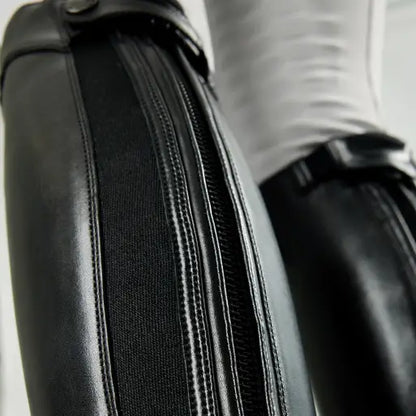 LEMIEUX Junior Field Riding Boots - Black Leather Equestrian Boots for Kids