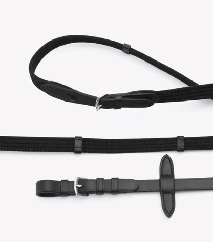 Premier Equine Caloveto Web Reins Black