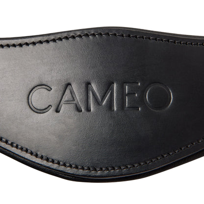 Cameo Competition Leather Headcollar Black | Equiflair