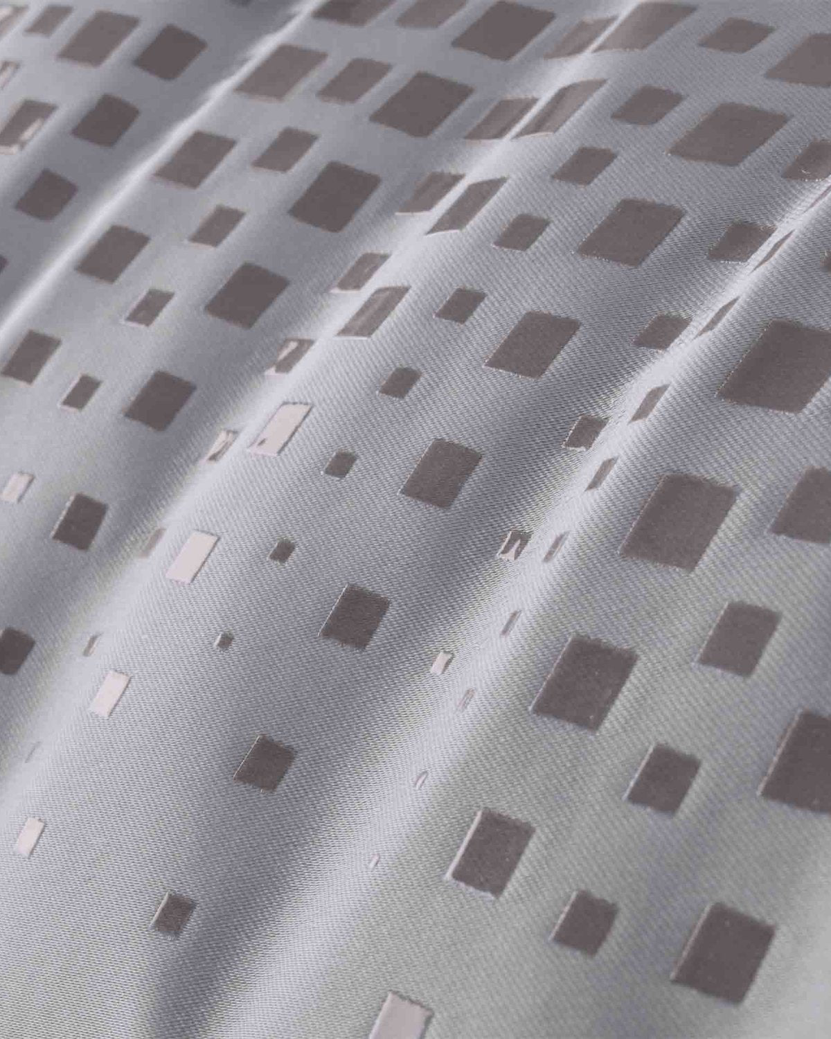 Premier Equine Capella Dressage Square: Quilted Satin, Merino Wool, Grey/Black Saddle Pad Close Contact.